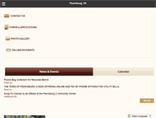 Tablet Screenshot of pearisburg.org